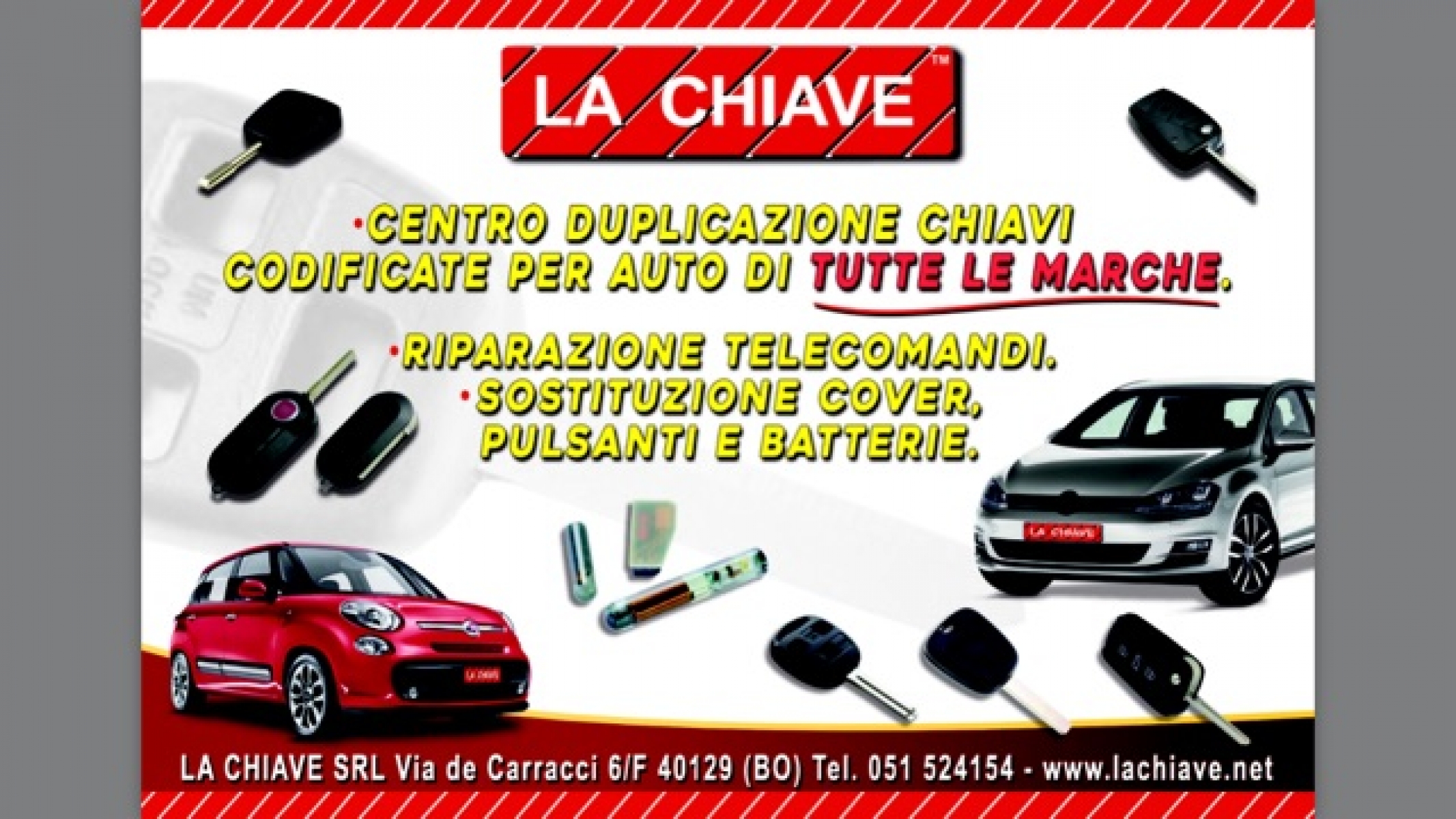 Centro Duplicazione Chiavi Auto Codificate di Tutte Marche a Bologna